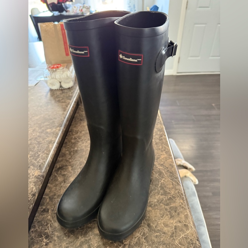 Black Women's Rain Boots